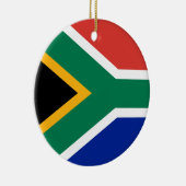 南アフリカ共和国の旗のオーナメント セラミックオーナメント (右)