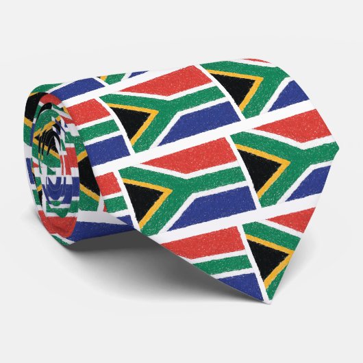 南アフリカ共和国の旗のテーマ ネクタイ (ロール)