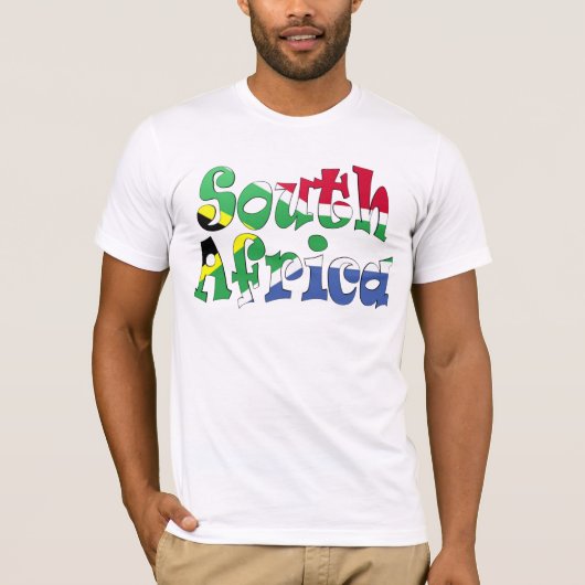 南アフリカ共和国の旗のTシャツ Tシャツ (正面)