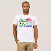 南アフリカ共和国の旗のTシャツ Tシャツ (正面フル)