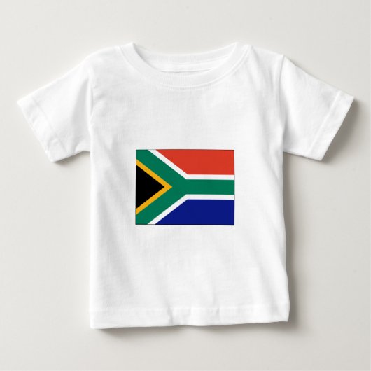 南アフリカ共和国の旗インターナショナル ベビーTシャツ (正面)