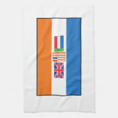 南アフリカ共和国の旗 キッチンタオル (縦)