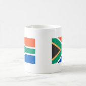 南アフリカ共和国の旗 コーヒーマグカップ (中央)