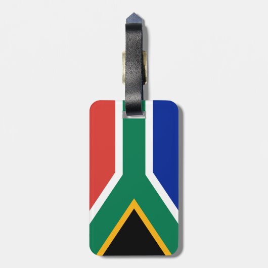 南アフリカ共和国の旗 ラゲッジタグ (裏面縦)