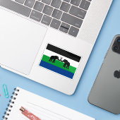 南アフリカ共和国の東カプリビの旗 シール (ノートパソコンとiPhone)