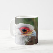 南アフリカ共和国の鳥の秘書の写真 コーヒーマグカップ (正面左)
