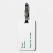 南アフリカ共和国のSpringbuckの旗の荷物のラベル ラゲッジタグ (裏面縦)