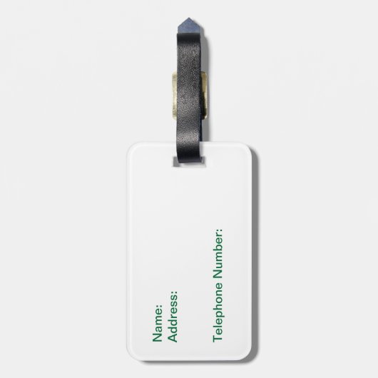 南アフリカ共和国のSpringbuckの旗の荷物のラベル ラゲッジタグ (裏面縦)