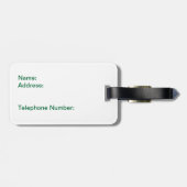 南アフリカ共和国のSpringbuckの旗の荷物のラベル ラゲッジタグ (裏面横)