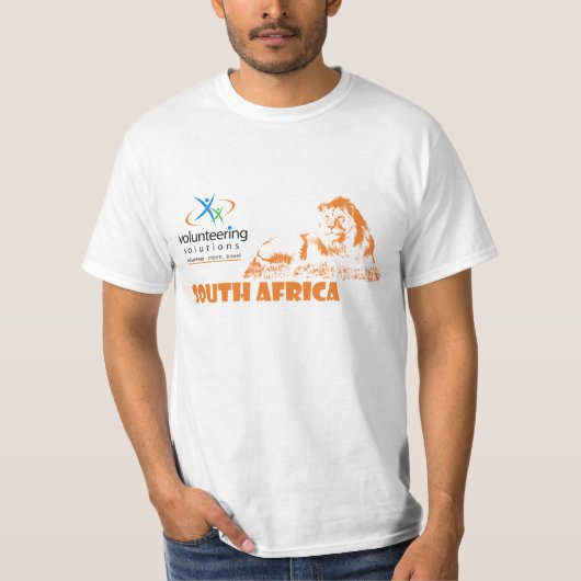 南アフリカ共和国のTシャツ-解決を自ら申し出ること Tシャツ (正面)