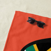 南アフリカ共和国はカスタムな文字のビーチタオルを影で覆います ビーチタオル (インサイチュ)