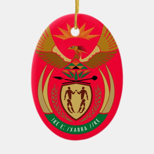 南アフリカ共和国*オーナメント   ZUID-AFRIKAのオーナメント セラミックオーナメント (正面)