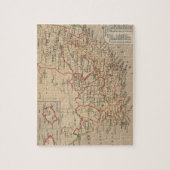 南アフリカ共和国(1880年)のヴィンテージの地図 ジグソーパズル (縦)