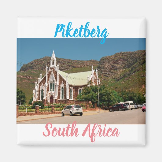南アフリカ共和国Piketberg Western Cape Church マグネット (正面)