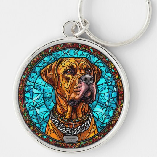 南アフリカ原産のボアボエル犬を愛する人への犬のキーチェーン キーホルダー (正面)