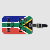 南アフリカ国おもしろい旗 ラゲッジタグ (正面横)