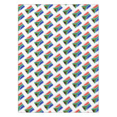 南アフリカ国スタイリッシュ旗 テーブルクロス (正面)