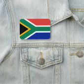 南アフリカ国旗が付いた愛国的な名前タグ 名札 (インサイチュ)