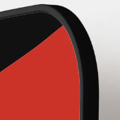 南アフリカ国旗とイニシャル ピックルボールラケット (左詳細)