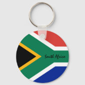 南アフリカ国旗と南アフリカの愛国者/スポーツ キーホルダー (正面)