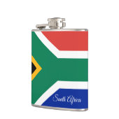 南アフリカ国旗と南アフリカ旅行/スポーツファン フラスク (左)