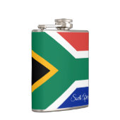 南アフリカ国旗と南アフリカ旅行/スポーツファン フラスク (右)
