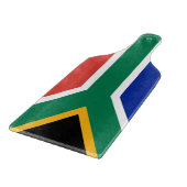 南アフリカ国旗のあるガラス製のカッティングボードパドル カッティングボード (角)
