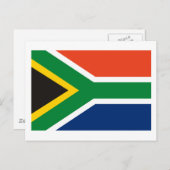 南アフリカ国旗のはがき ポストカード (正面/裏面)