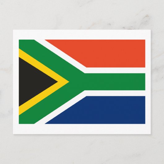 南アフリカ国旗のはがき ポストカード (正面)