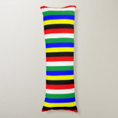 南アフリカ国旗のストライプ線の記号 ボディピロー (正面縦)
