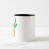 南アフリカ国旗のスプリングボック ツートーンマグカップ (中央)