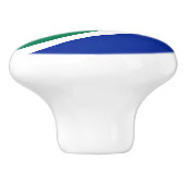 南アフリカ国旗のセラミックノブ セラミックノブ (側面)