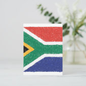 南アフリカ国旗のテーマ ポストカード (スタンド正面)