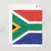 南アフリカ国旗のテーマ ポストカード (正面/裏面)