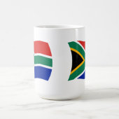 南アフリカ国旗のマグカップ コーヒーマグカップ (中央)