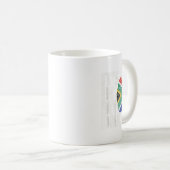 南アフリカ国旗の国の私のDna コーヒーマグカップ (正面右)