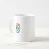 南アフリカ国旗の国の私のDna コーヒーマグカップ (正面左)