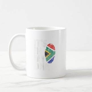 南アフリカ国旗の国の私のDna コーヒーマグカップ