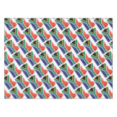 南アフリカ国旗の地図スタイリッシュ愛国的 テーブルクロス (正面(横))