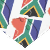 南アフリカ国旗の地図スタイリッシュ愛国的 テーブルクロス (アングル)