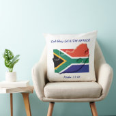 南アフリカ国旗の愛国的な聖なる書物、 経典カスタムホワイト クッション (椅子)