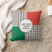 南アフリカ国旗の愛国神の祝福 クッション (ブランケット)