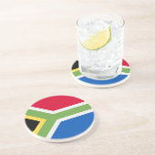 南アフリカ国旗の砂岩コースター コースター (側面)