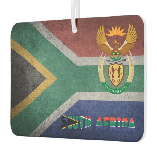 南アフリカ国旗の紋章 カーエアーフレッシュナー (左)