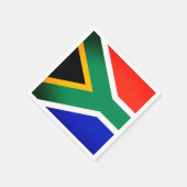 南アフリカ国旗の紙ナプキンス スタンダードカクテルナプキン (角)