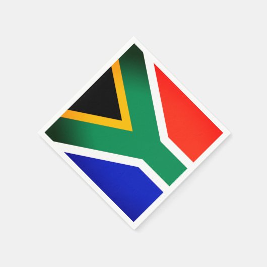 南アフリカ国旗の紙ナプキンス スタンダードカクテルナプキン (角)