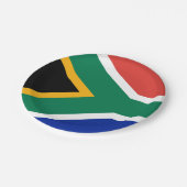 南アフリカ国旗の紙プレート ペーパープレート (アングル)