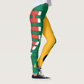 南アフリカ国旗の色の愛国心 レギンス (右)