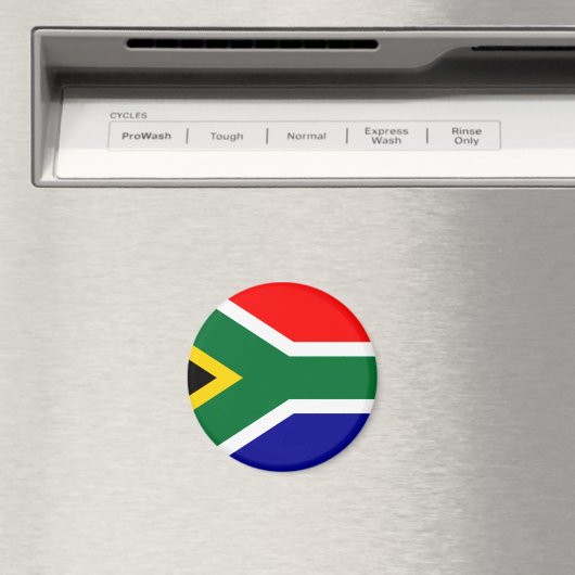 南アフリカ国旗のTシャツとギフト マグネット (インサイチュ (食洗機))
