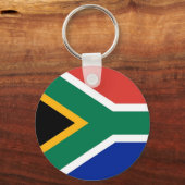 南アフリカ国旗を持つキーチェーン キーホルダー (正面)